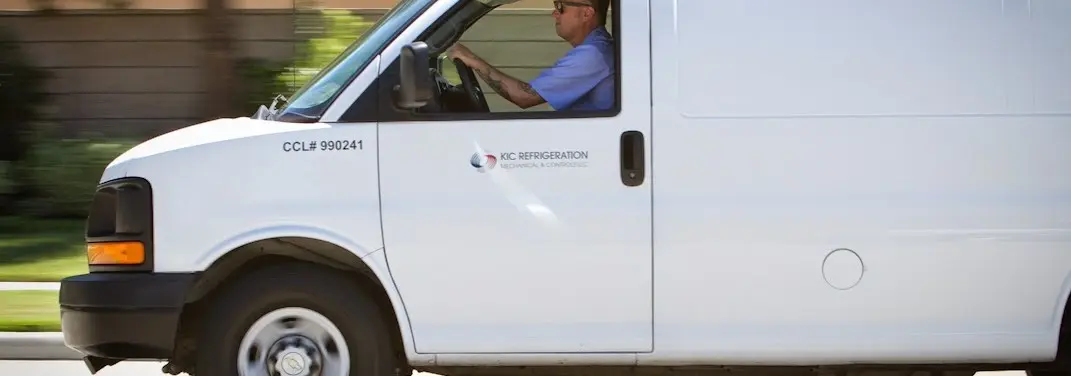 KIC Refrigeration service vehicle serving Martinez area